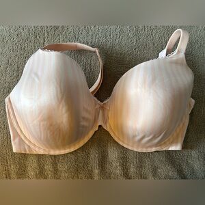 Victoria Secret Pink & White Bra 38DDD NWT